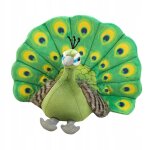 Peluche de paon en forme d'animal pour bb, jouet de simulation, jet de canap, vert