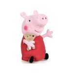 Peluche peppa pig avec son doudou 31 cm - peluche licence peppa le cochon - doudou - enfant - dessin ...