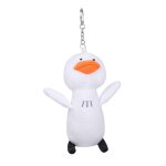 Peluche de petit canard blanc mignon et doux, poup�e suspendue avec porte - cl�s sac pendentif cadeau ...