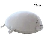Peluche phoque avec version q, jouet animal en peluche, oreiller de couchage, gris, 35 cm Peluche phoque avec version q, jouet animal en peluche, oreiller de couchage, gris, 35 cm