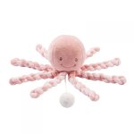 Peluche pieuvre musicale - vieux rose et rose clair - nattou