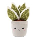 Peluche plante en pot sansevieria jardin botanique 19 cm