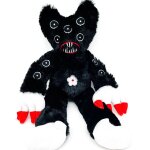 Peluche poppy playtime huggy wuggy noir avec plusieurs yeux 40cm