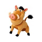 Peluche le roi lion : pumba le phacoch�re 29 cm - doudou licence disney enfant - set pumbaa + 1 carte ...