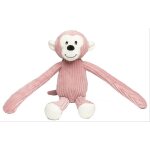 Peluche singe - m160960 - rose pastel