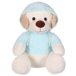Peluche sweat friends color chien bleu clair 40 cm