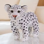 Peluche tigre, lion, lopard, poupe, cadeau pour enfants, poupe zoo lopard blanc - 30 cm (0, 24 kg) ...
