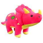 Peluche triceratops, tyrannosaurus rex, oreiller, poupe, cadeau pour enfants tricratops rouge rose ...