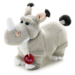 Peluche - trudi classic exotiques - rhinoc�ros napol�on : 24 cm