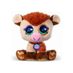 Peluche vache bandai littlest petshop bf00666 - 25 cm yeux brod�s multicolores