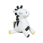 Peluche zèbre pluche et pompon - sauthon baby deco Peluche zèbre pluche et pompon - sauthon baby deco
