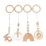 Pendentifs en bois pour d�coration de la chambre du b�b�, jouets, anneau de dentition, jouets d'allaitement, ...