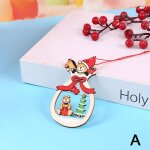 Pendentif en bois d'elan, flocons de neige, ornement d'arbre de no�l, artisanat, bricolage, cadeau pour ...