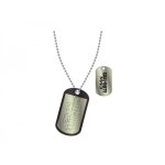 Pendentif - call of duty mw3 - plaque militaire