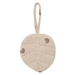 Pendentif chane attache - ttine pour bb 066b, porte - sucette doux en forme de feuille de coton, ...