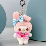Pendentif de cl mignon sanrio kuromi pekin poupe en peluche jouet pour chien yukou decoration pour ...