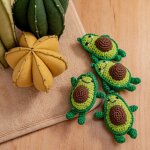 Pendentif de dessin anim d'avocat au crochet pour bb, jouet mobile, poussette, accessoires de berceau, ...