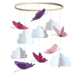 Pendentif en feutre pour berceau de b�b�, hochet mobile musical, carillon a vent, cloche de lit, jouets, ...