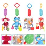 Pendentifs en forme de carillon eolien pour crche, 4 pices, ornement de berceau, pour poussette de ...