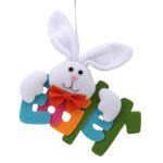 Pendentif lapin de dessin animé blanc pour bébé, jouet de voiture suspendu a la poussette, joli cadeau ... Pendentif lapin de dessin animé blanc pour bébé, jouet de voiture suspendu a la poussette, joli cadeau ...