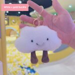 Pendentif porte - cls mignon en forme de mousse de nuage pour filles avec vis en or haut de 8 cm longueur ...
