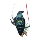 Pendentif de sorci�re en forme de corbeau, d�coration myst�rieuse, artisanat suspendu, pour chambre d'enfant, ...