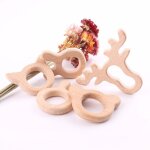 Pendentif de sucette en bois, 5 pièces, animal hêtre, bricolage, bracelets d'allaitement pour bébé, collier ... Pendentif de sucette en bois, 5 pièces, animal hêtre, bricolage, bracelets d'allaitement pour bébé, collier ...