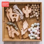 Pendentif sucette en bois de h�tre pour b�b�, 1 pi�ce, anneau de dentition, pendentif sucette en cha�ne, ...