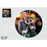 Pendule johnny hallyday en toile 38 cm
