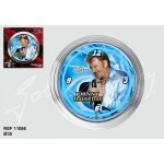 Pendule neon johnny hallyday bleu