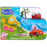 Peppa pig saust herum clickety clack eisenbahn set motorisierte fahrzeuge gleis spielzeug