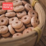 Perles en bois en boule en h�tre, sans bpa pour que b�b� fasse sa dentition, lot de 20 pi�ces pour confectionn ...