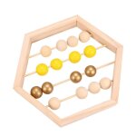 Perles de boulier hexagonales en bois, outils d'enseignement pour tout - petits, jouets boulier educatifs ...