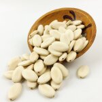 Perles cabochon en bois de came ovale, trous de 35x20mm, 100 pices, artisanat en bois de larme lisse ...