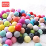 Perles de dentition en silicone pour b�b�, 15mm, 50 pi�ces, bricolage pour collier de qualit� alimentaire, ...