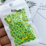 Perles de fruits pour slimes, 1000 pices, breloques pour accessoires de dcoration en peluche, bricolage, ...