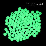 Perles lumineuses pour la pche en plein air, 100 pices / lot, boules rondes pour flotteur, accessoires ...