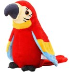 Perroquet parlant - peluche interactive - drôle et electrique - avec fonction d'enregistrement et ailes ... Perroquet parlant - peluche interactive - drôle et electrique - avec fonction d'enregistrement et ailes ...