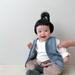Perruque de cosplay pour bb garon et fille, accessoires de cheveux mignons, chapeau, postiche, nouvel ...
