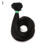 Perruque en fiber synth�tique, accessoires de poup�e, nouveau style, mini perruque de poup�e, tresses ...