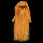 Perruque orange lisse pour poup�e 1 / 3 bjd