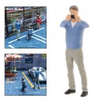 Personnage de sc�ne miniature pour homme, figurine d'action pour diorama, mise en page du train, ensemble ...
