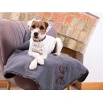 Petface ensemble doudou en tweed pour chien, gris