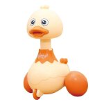 Petit canard de type presse pour b�b� de 0 a 12 mois, jouet en bois, educatif, d'apprentissage, hochet, ...