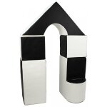 Petit ch�teau - lot de 11 blocs en mousse pour le jeu noir - blanc