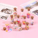Petits flacons de messages en verre bon march, petite bouteille gratuite, mini bouchon d'expdition, ...