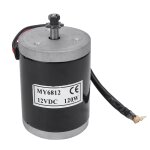 Petit moteur à brosse haute vitesse my6812 12v 120w, avec poulie à courroie, accessoire pour scooter ... Petit moteur à brosse haute vitesse my6812 12v 120w, avec poulie à courroie, accessoire pour scooter ...