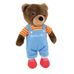 Petit ours brun peluche salopette h17 cm