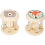 Petit pied enfants pastel hochet avec boules ensemble 2 pcs