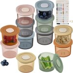 Petit pot conservation bébé silicone, lot de 6 pot bebe repas, pot bebe conservation 120ml, boîtes de ... Petit pot conservation bébé silicone, lot de 6 pot bebe repas, pot bebe conservation 120ml, boîtes de ...